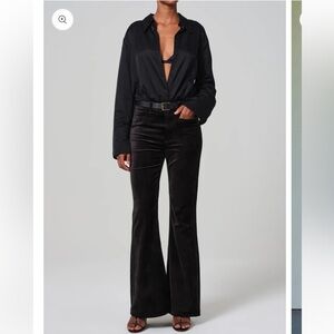 Citizens Of Humanity Lilah Velvet Bootcut Pants